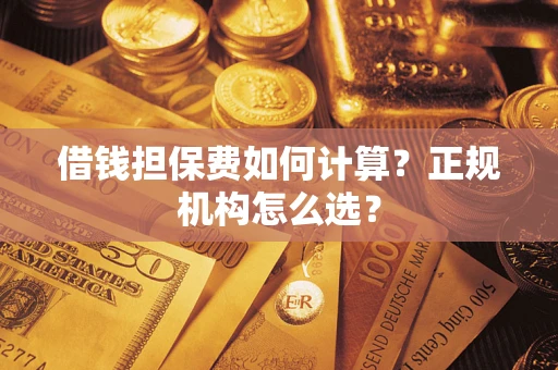 北京借钱担保费如何计算？正规机构怎么选？