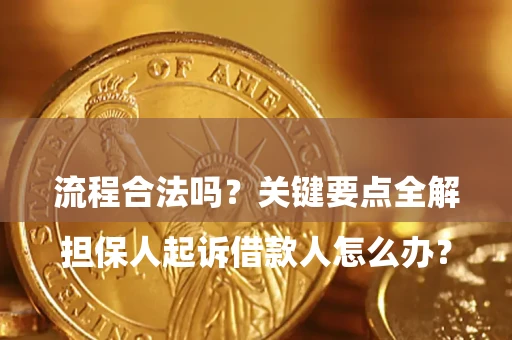 北京

担保人起诉借款人怎么办？流程合法吗？关键要点全解析